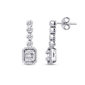 0,37 ct. Diamant Baguette Ohrringe