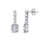 0,37 ct. Diamant Baguette Ohrringe