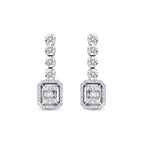 0,37 ct. Diamant Baguette Ohrringe