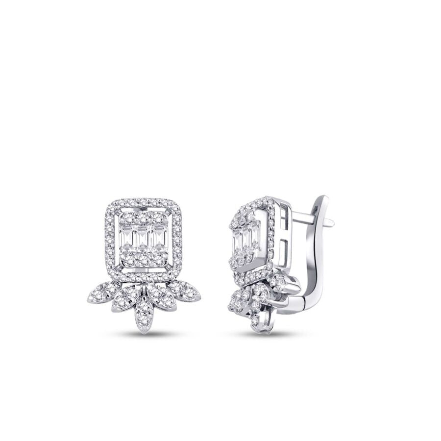 0,95 ct. Diamant Baguette Ohrringe
