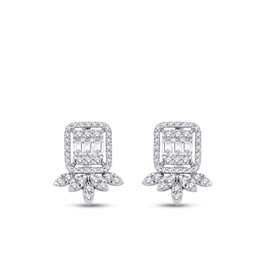 0,95 ct. Diamant Baguette Ohrringe