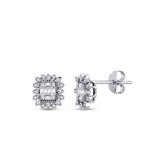 0,23 ct. Diamant Baguette Ohrringe