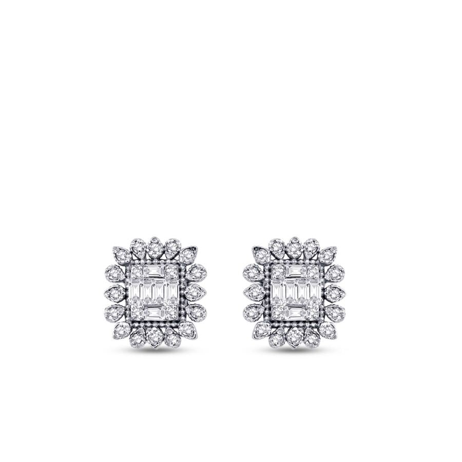 0,23 ct. Diamant Baguette Ohrringe