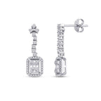 0,64 ct. Diamant Baguette Ohrringe