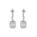 0,64 ct. Diamant Baguette Ohrringe