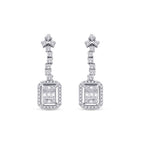 0,64 ct. Diamant Baguette Ohrringe