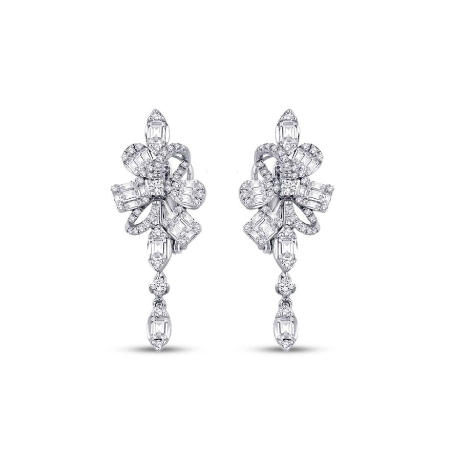 1.62 ct. Diamant Baguette Ohrringe