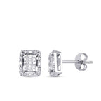 0,28 ct. Diamant Baguette Ohrringe