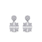 0,78 ct. Diamant Baguette Ohrringe