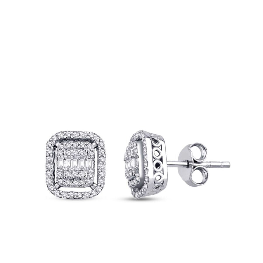 0,36 ct. Diamant Baguette Ohrringe