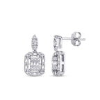 0,41 ct. Diamant Baguette Ohrringe