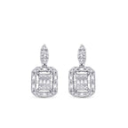 0,41 ct. Diamant Baguette Ohrringe