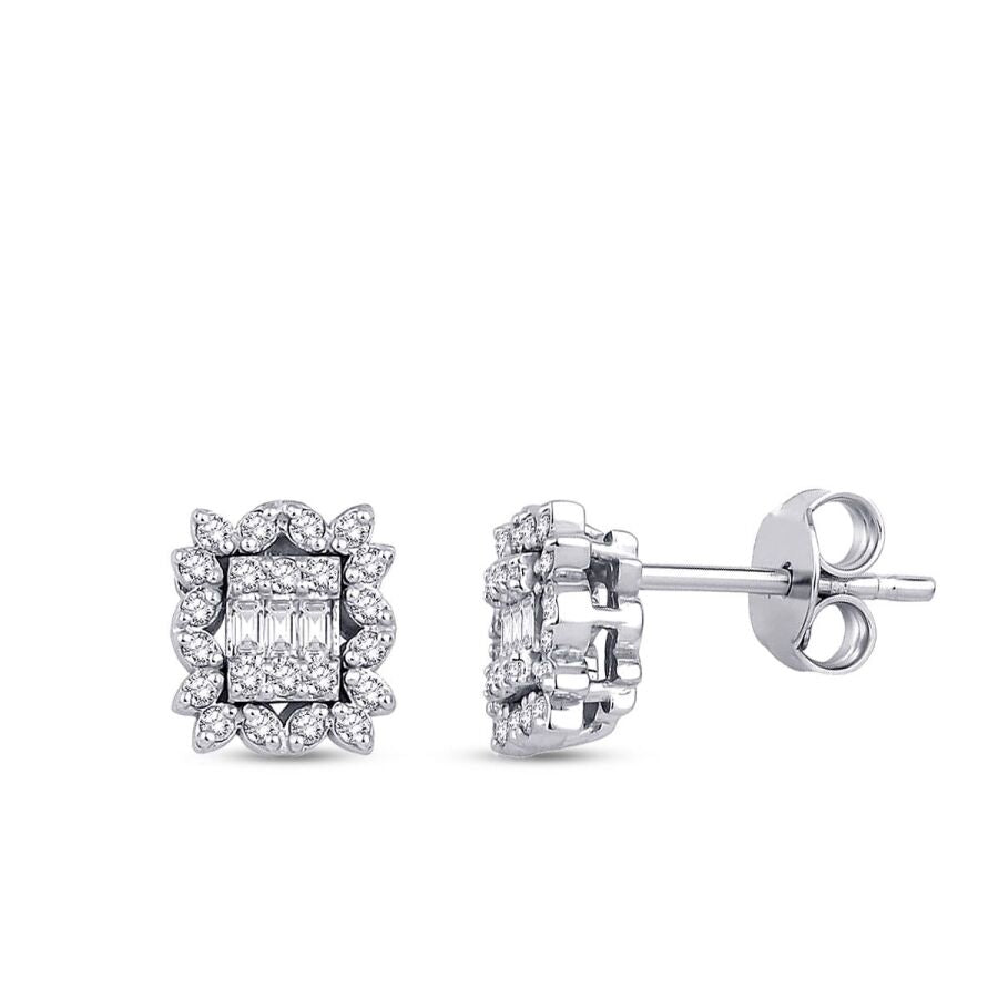 0,19 ct. Diamant Baguette Ohrringe