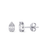 0,19 ct. Diamant Baguette Ohrringe