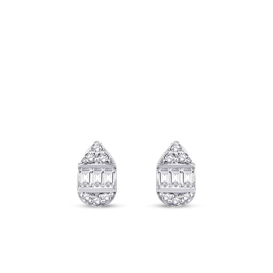 0,19 ct. Diamant Baguette Ohrringe