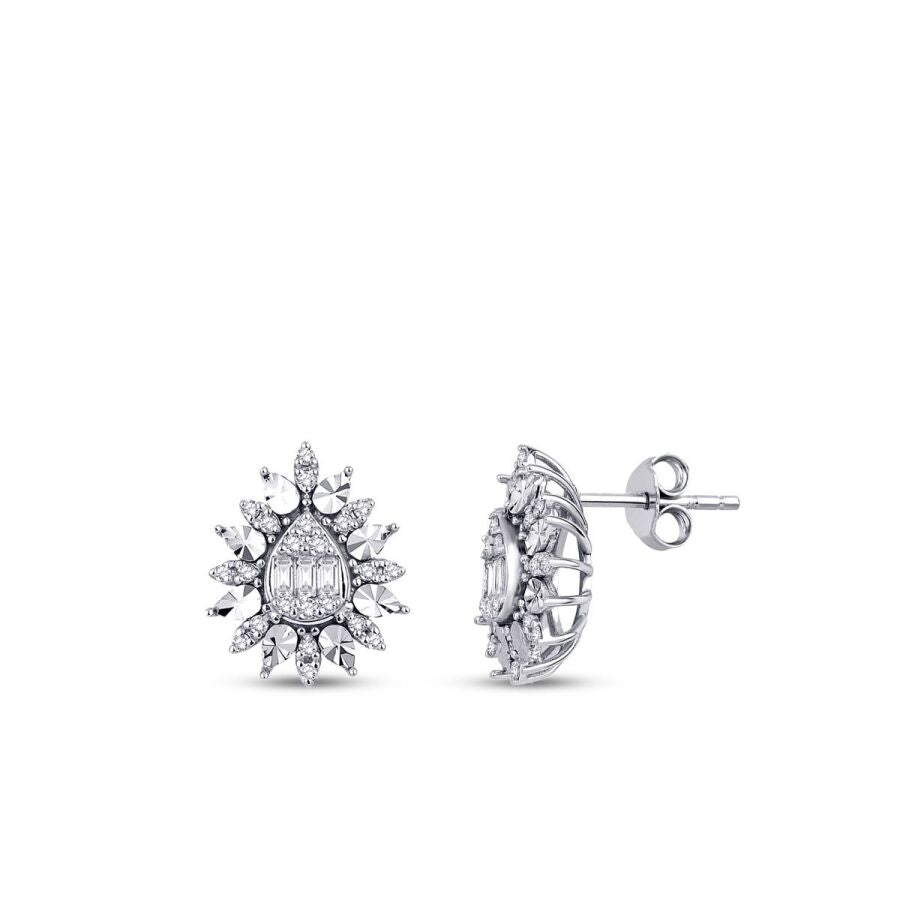 0,37 ct. Diamant Baguette Ohrringe