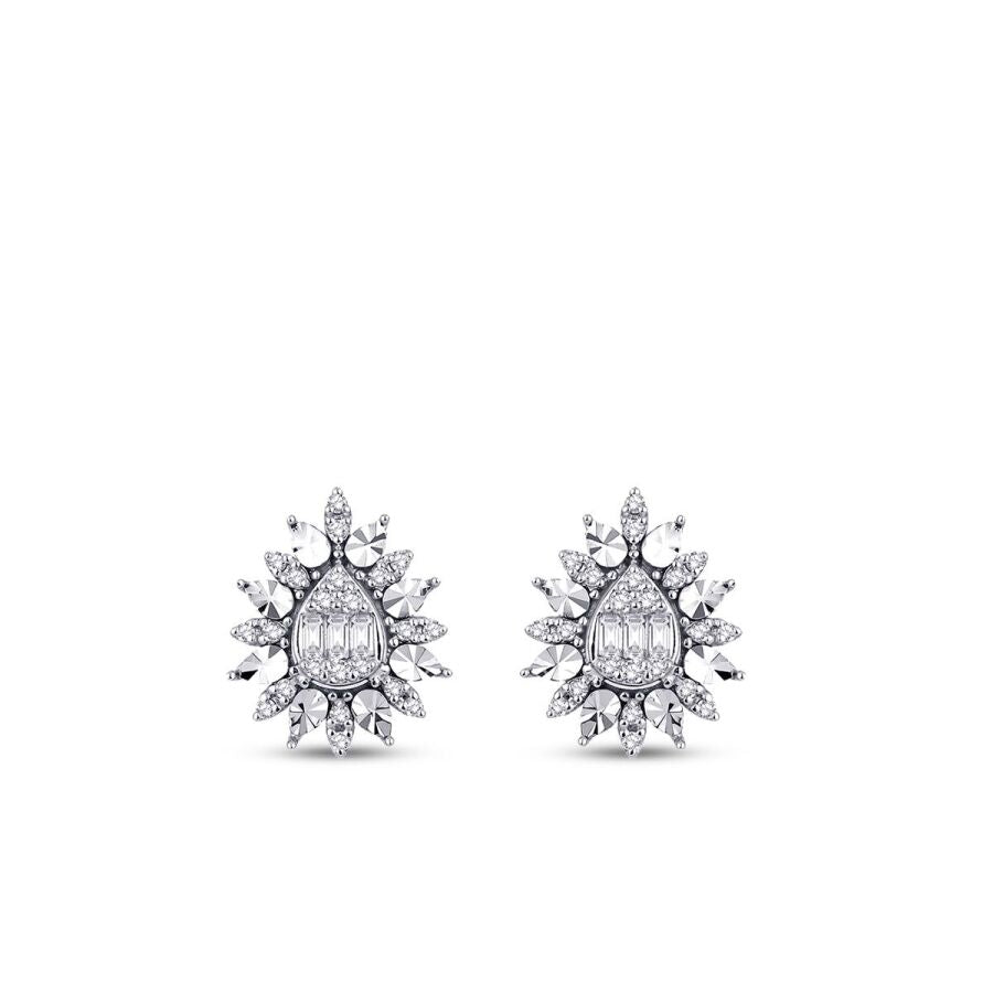 0,37 ct. Diamant Baguette Ohrringe