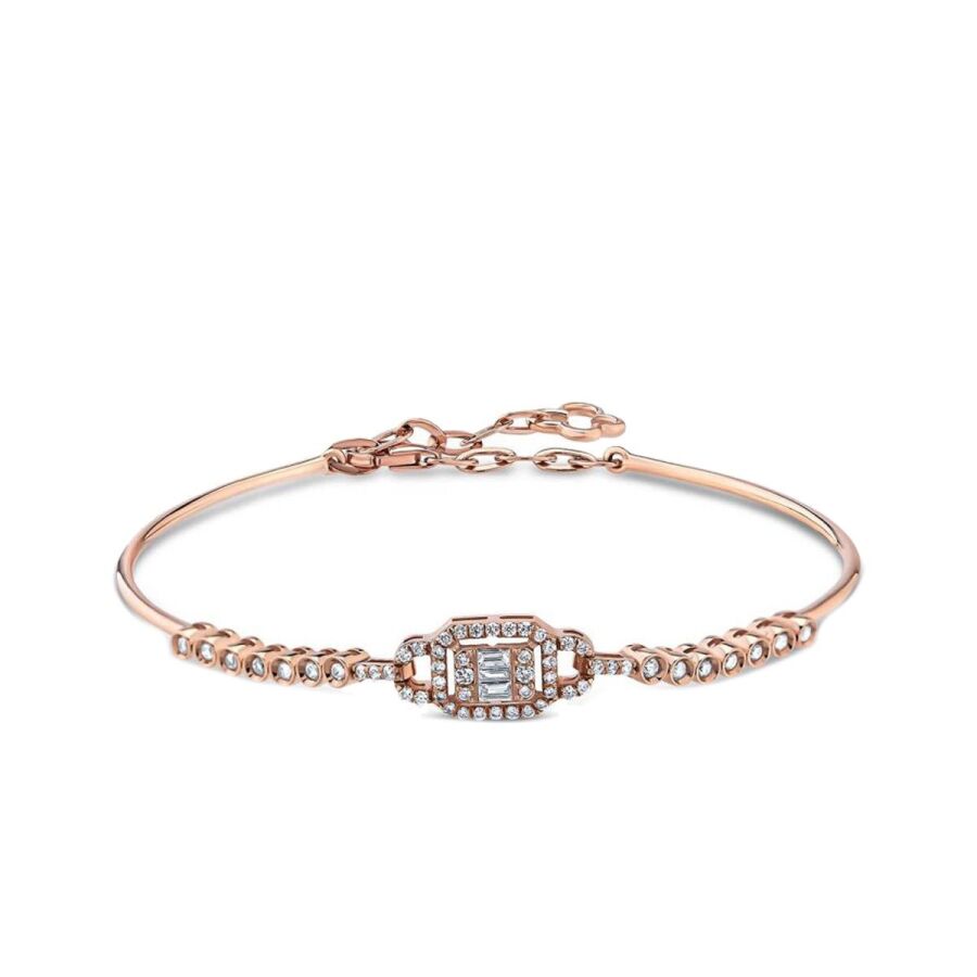 0.38 ct. Diamant Baguette Armreif