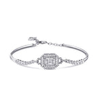 0,45 ct. Diamant Baguette Armreif