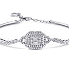 0,45 ct. Diamant Baguette Armreif