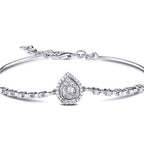 0,50 ct. Diamant Baguette Tropfen Armreif