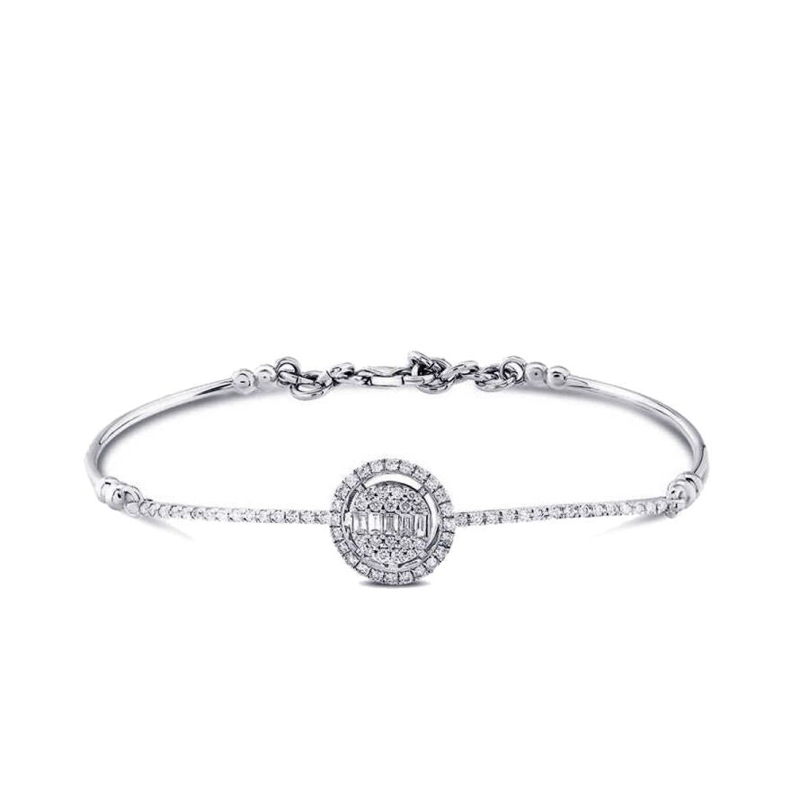 0,43 ct. Diamant Baguette Armreif
