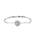 0,43 ct. Diamant Baguette Armreif