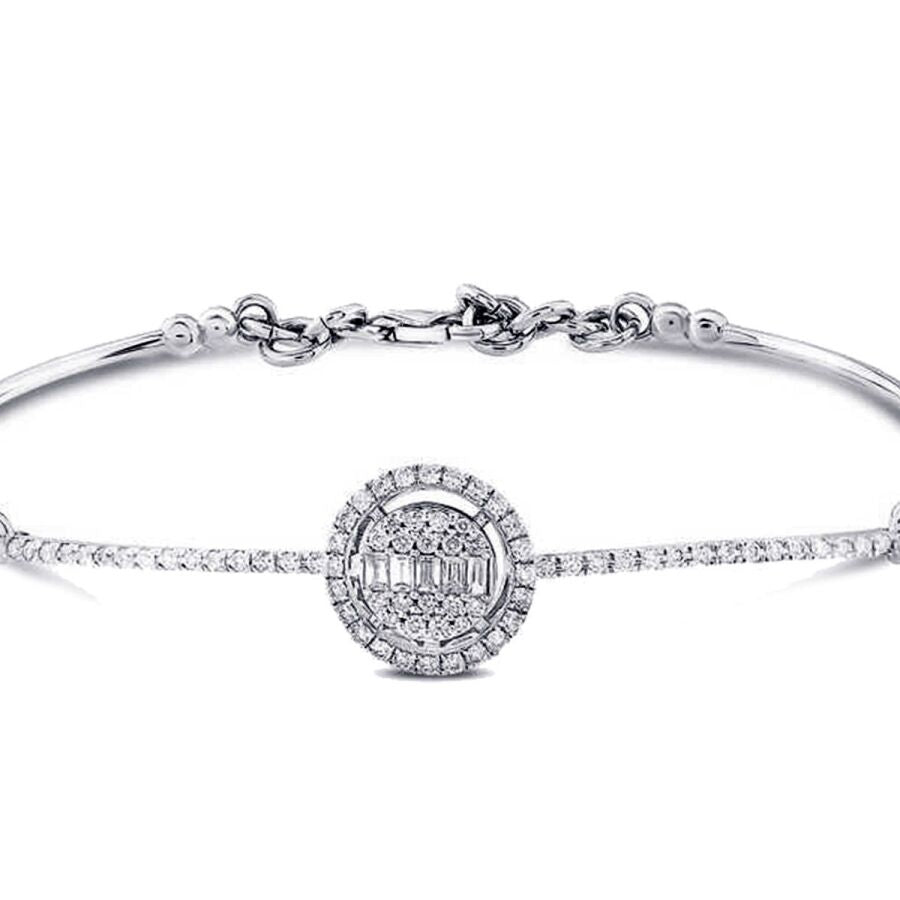 0.43 ct. Diamant Baguette Armreif