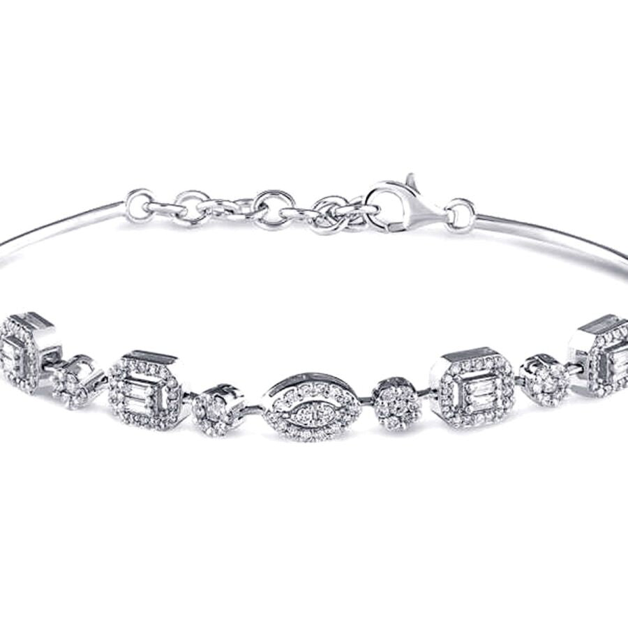 0.63 ct. Diamant Baguette Armreif