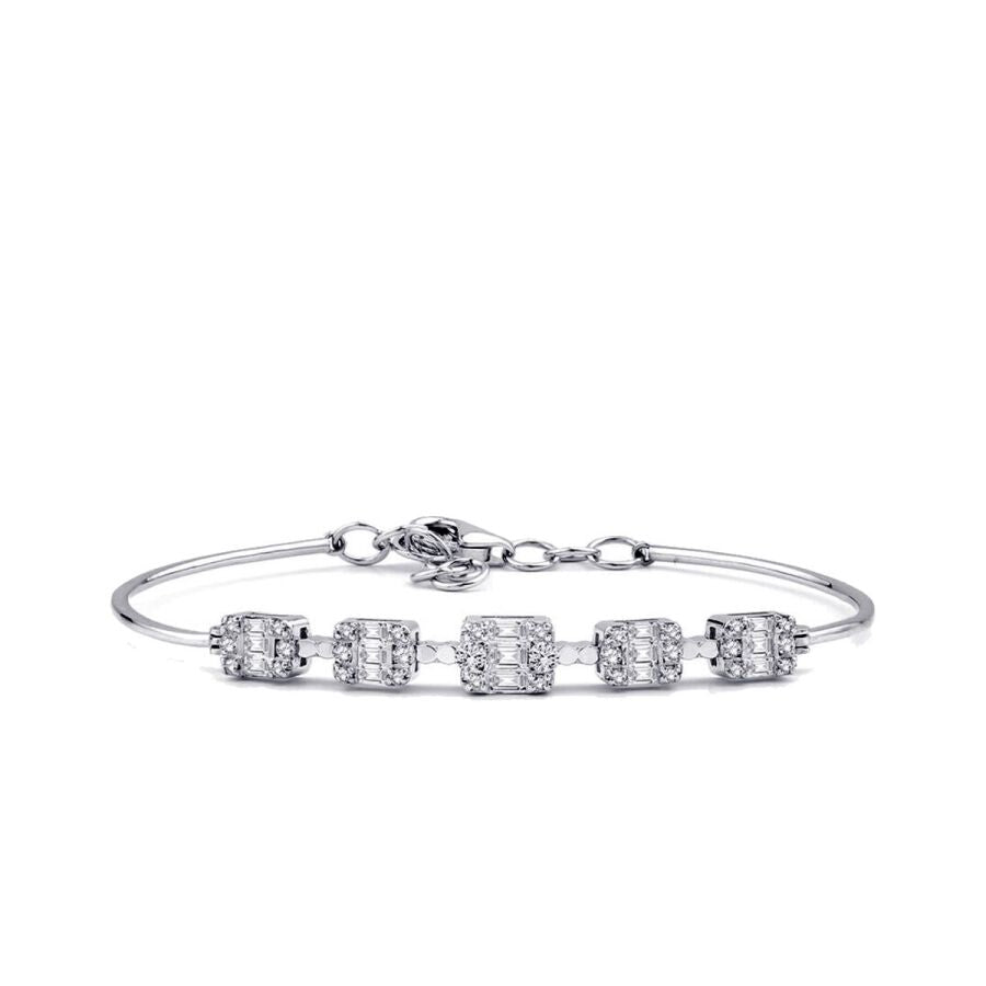 0.60 ct. Diamant Baguette Armreif