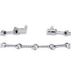 0.10 ct. Diamant Effekt Tennis Armband