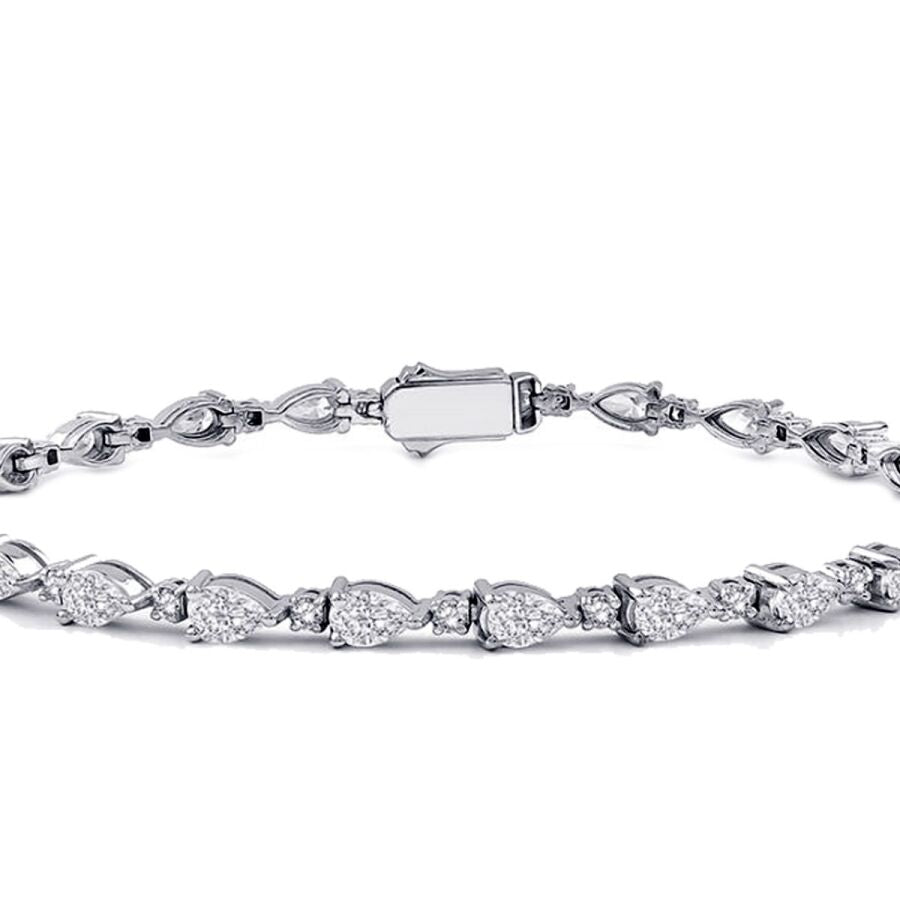 3,86 ct. Diamant Tennis Armband