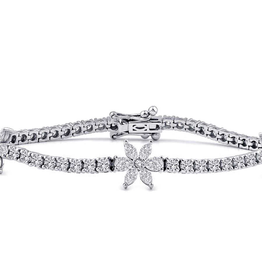 3.69 ct. Diamant Blumen Trend Armband