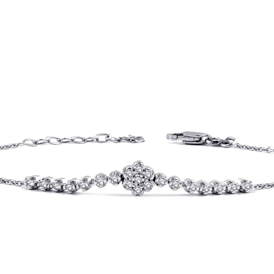 0,17 ct. Diamant Trend Blumen Armband