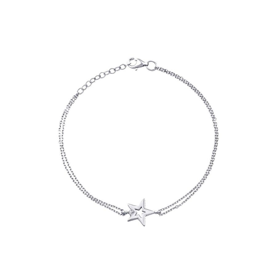 0,01 ct. Diamant Stern Armband