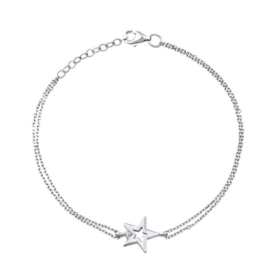 0,01 ct. Diamant Stern Armband