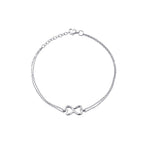 0,03 ct. Diamant Herz Unendlichkeits Armband