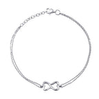 0,03 ct. Diamant Herz Unendlichkeits Armband