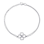 0,06 ct. Diamant Herz Glücks Armband