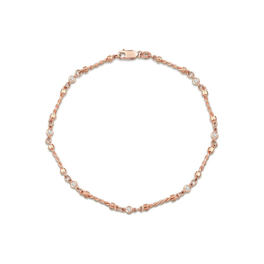 0.17 ct. Diamant Sieben-Stein Armband