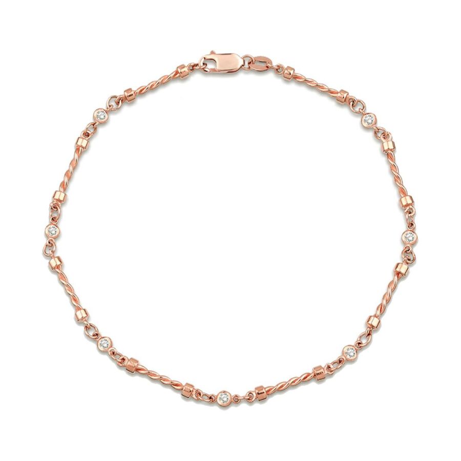 0.17 ct. Diamant Sieben-Stein Armband