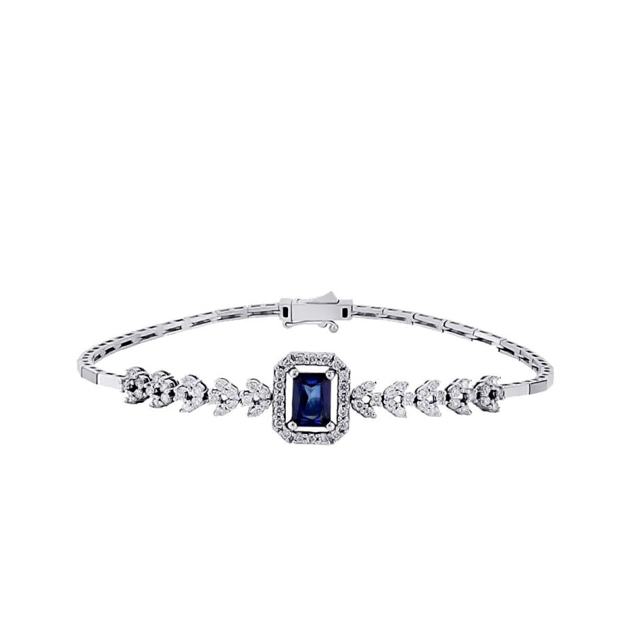 2,06 ct. Diamant Saphir Armband