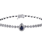 1,50 ct. Diamant Saphir Armband