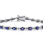 6.18 ct. Diamant Saphir Armband