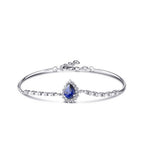 1,88 ct. Diamant Tropfen Saphir Armreif
