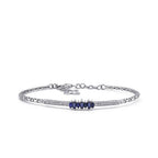 0,54 ct. Diamant Saphir Armreif