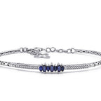 0.54 ct. Diamant Saphir Armreif