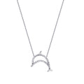 0,11 ct. Diamant Delfin Halskette