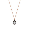 0,02 ct. Diamant Tropfen Halskette