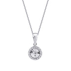 0,08 ct. Diamant Effekt Halskette